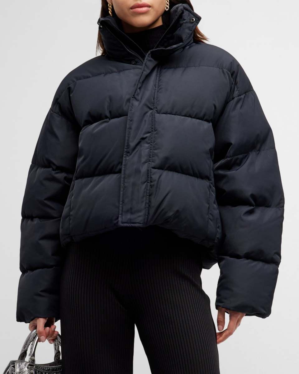 BB Logo Embroidered Puffer Jacket